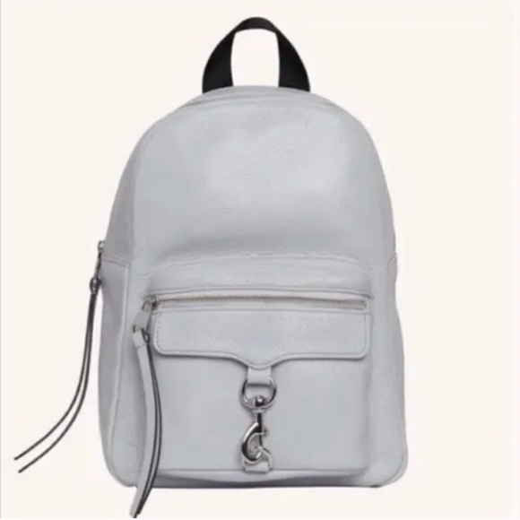 NEW! Rebecca Minkoff Mab Leather Backpack Tote Bag, Ice Blue NWOT Retail: $298 main image 11